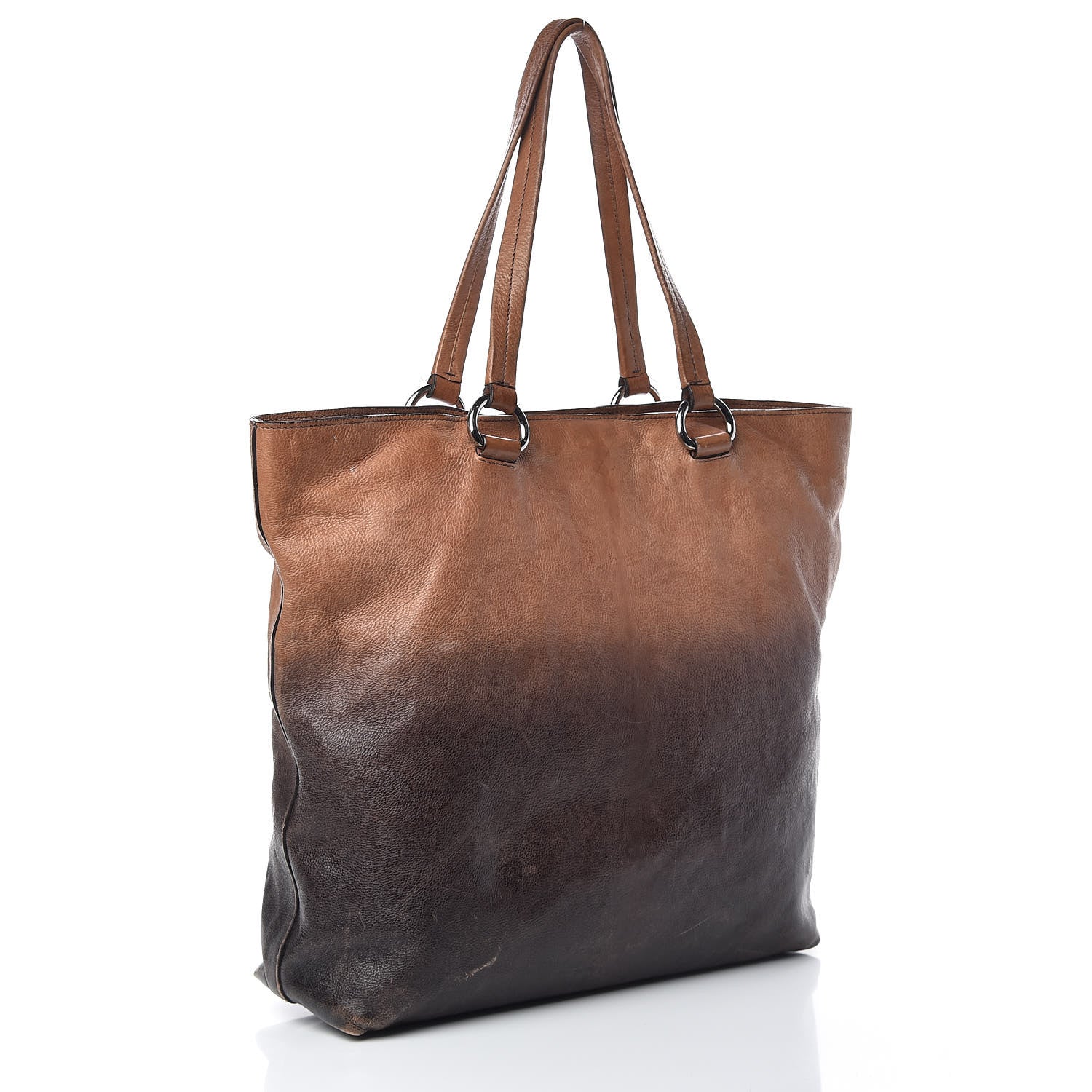 Prada Glace Calfskin Tote Opale Sfumato 3 of 20