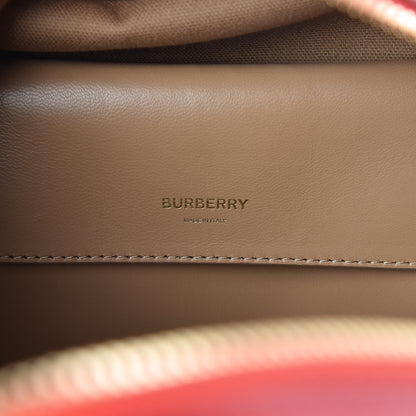 Burberry Smooth Calfskin Cube Bowling Bag Malt Brown 6 of 9