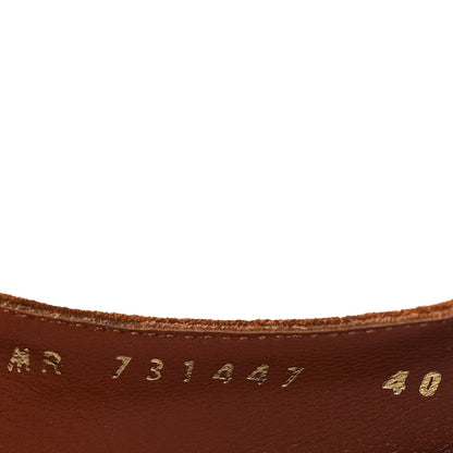 Saint Laurent Suede Blade 105 Slingback Pumps 40 Brown 6 of 9