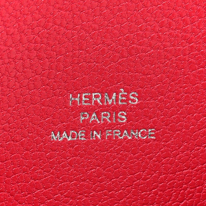 Hermes Chevre Mysore Calvi Card Case Rose Extreme 6 of 7