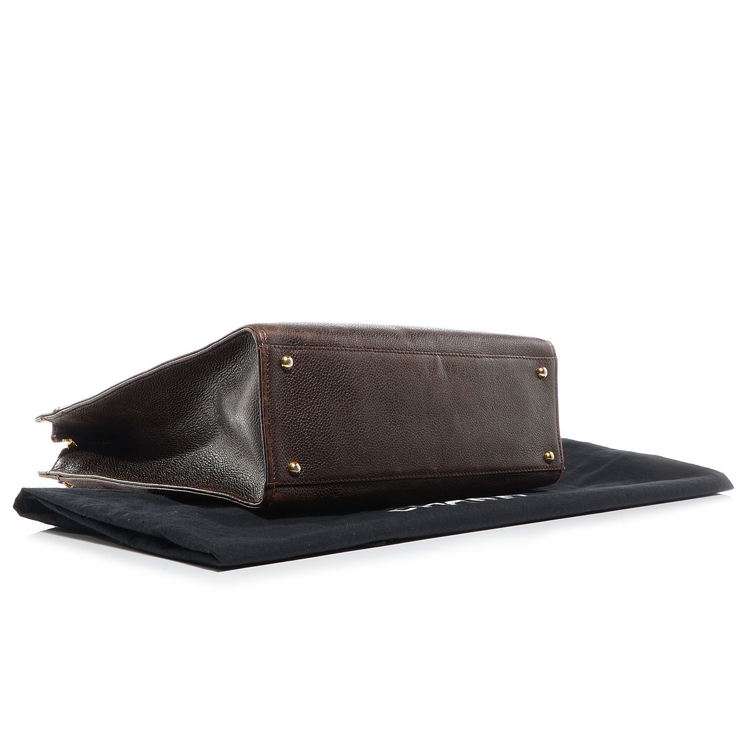 Chanel Caviar Shoulder Bag Dark Brown 4 of 7