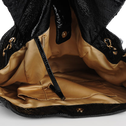 Chanel Vinyl Rock and Chain XL Flap Black 6 of 9