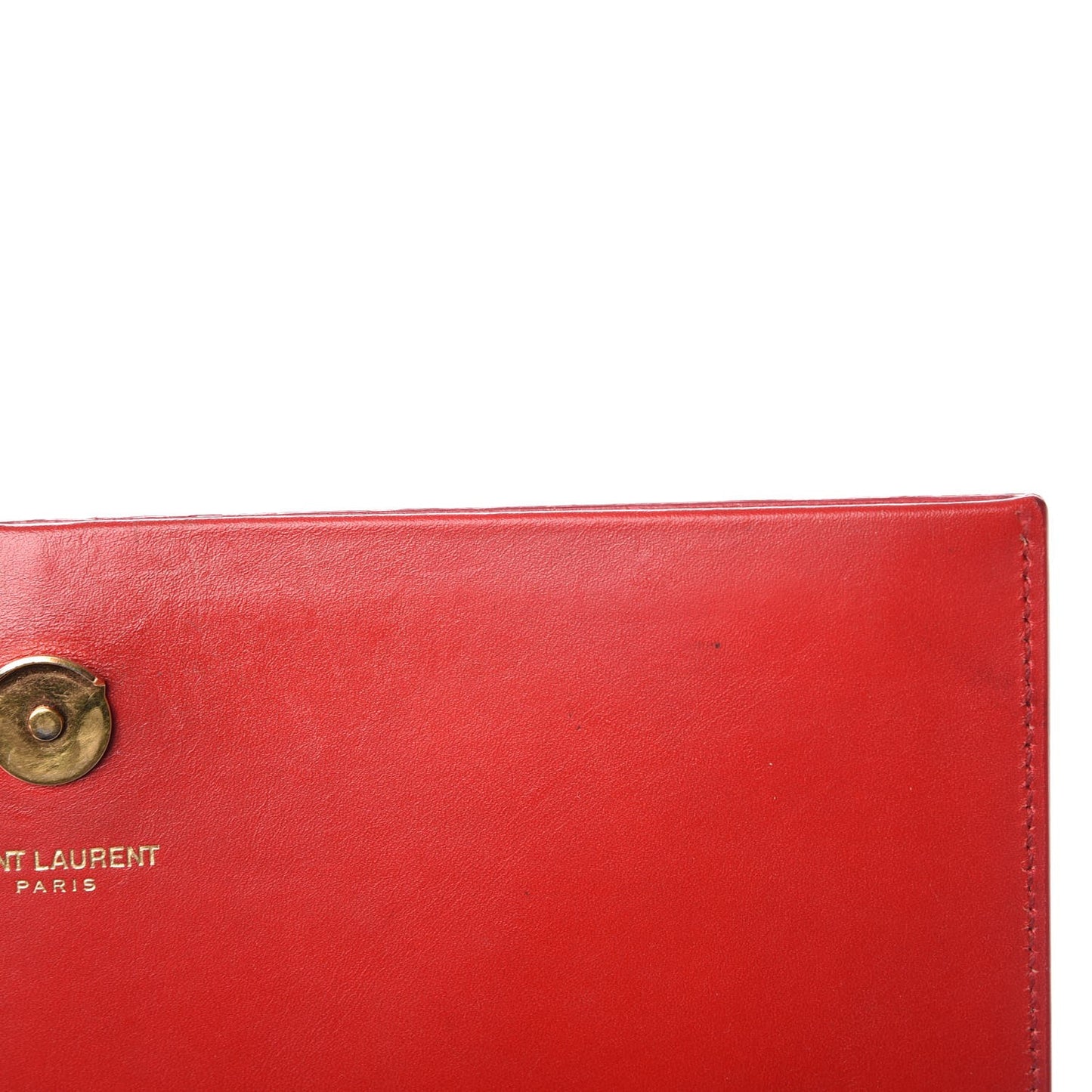 Smooth Calfskin Medium Classic Monogram Kate Tassel Satchel Lipstick Red