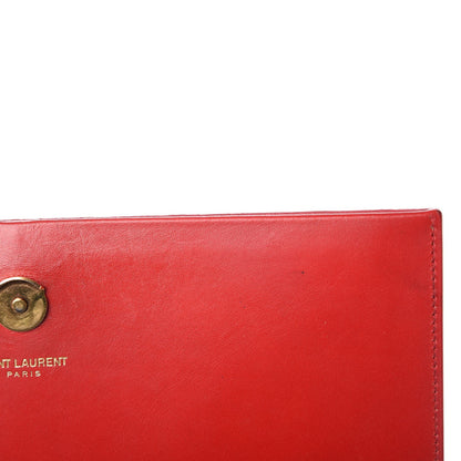 Saint Laurent Smooth Calfskin Medium Classic Monogram Kate Tassel Satchel Lipstick Red 20 of 25