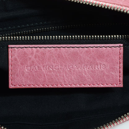 Balenciaga Agneau Giant 21 Silver Hardware Flat Handle Clutch Framboise 6 of 9
