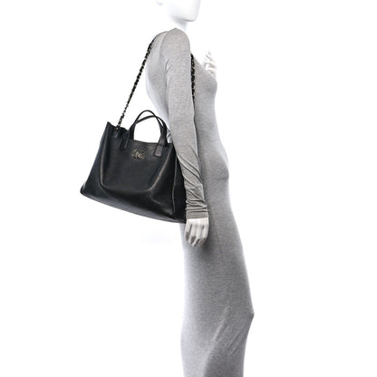 Chanel Caviar Stitched Large Shopping Tote Black 2 of 14