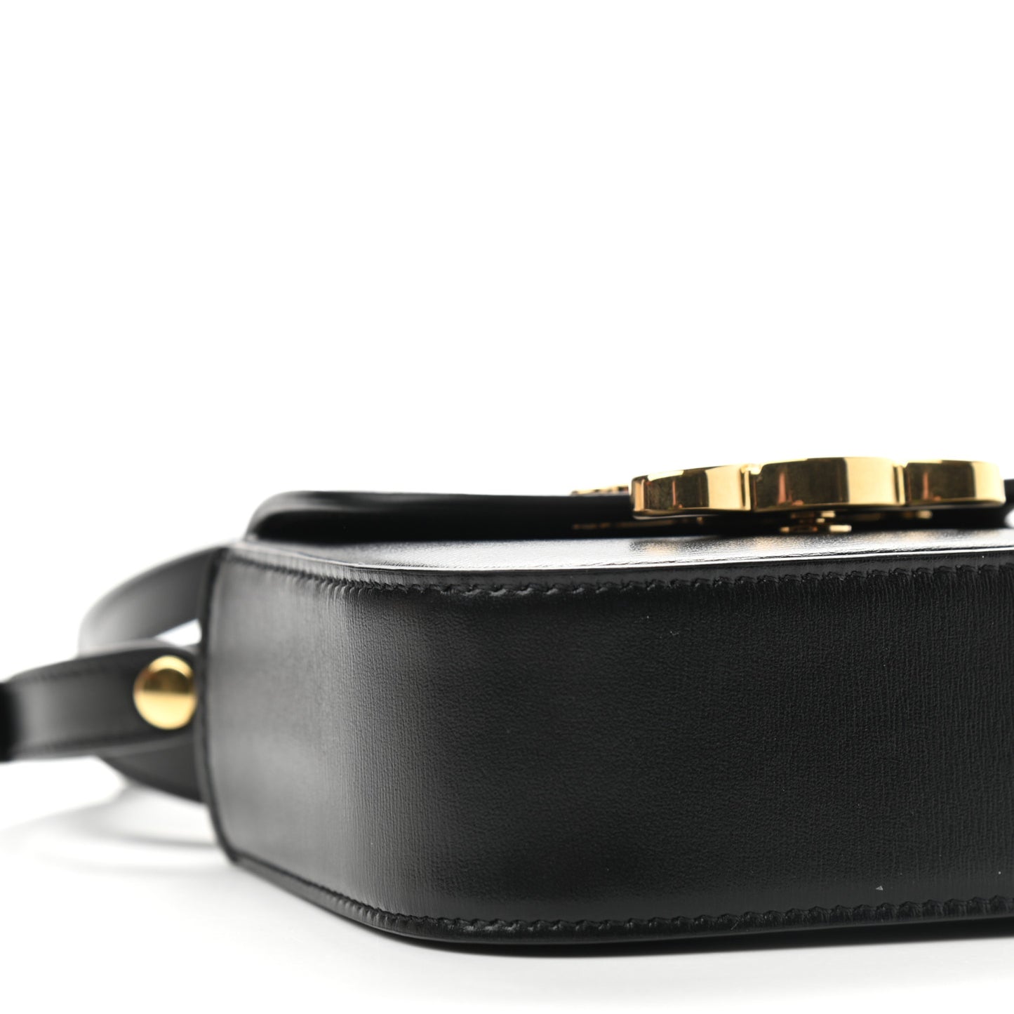 Shiny Calfskin Mini Triomphe Black