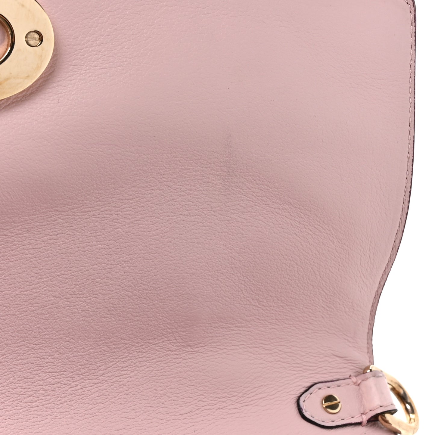 Metallic Bullcalf Small Be Dior Flap Pale Gold