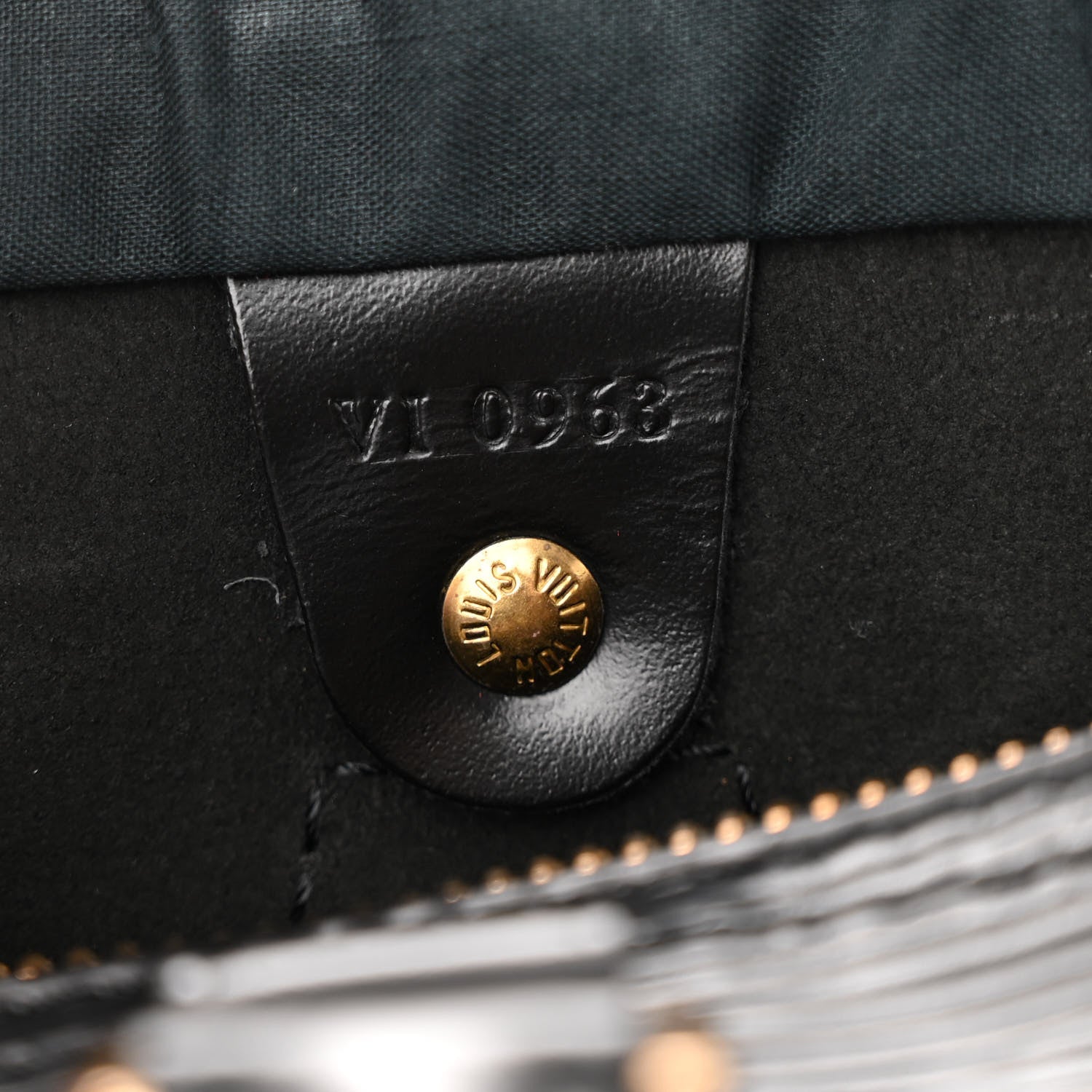 Louis Vuitton Epi Speedy 25 Black 7 of 10