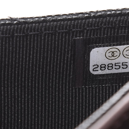 Chanel Caviar Quilted Classic Strap Pouch Black 7 of 9