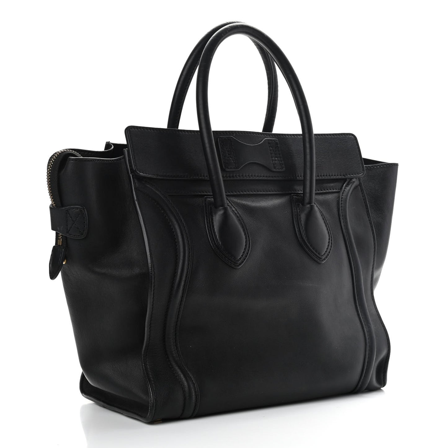 Smooth Calfskin Mini Luggage Black