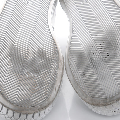 Chanel Laminated Lambskin Sneakers 40 Silver 7 of 12