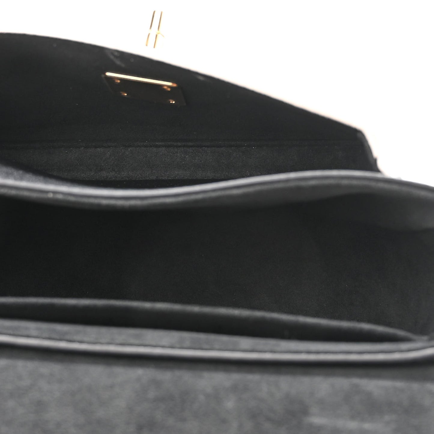 Grained Calfskin Lockme Tender Black