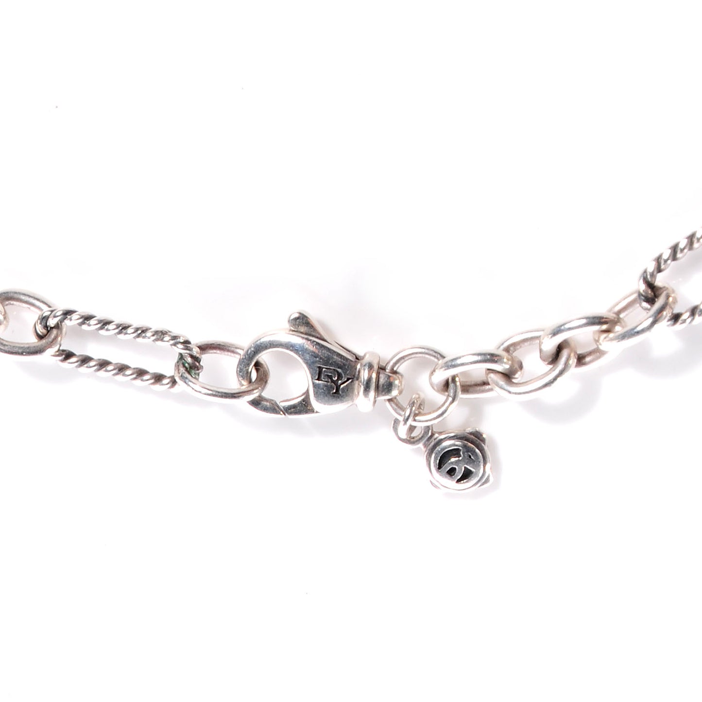 Sterling Silver Pearl Cable Figaro Chain Necklace