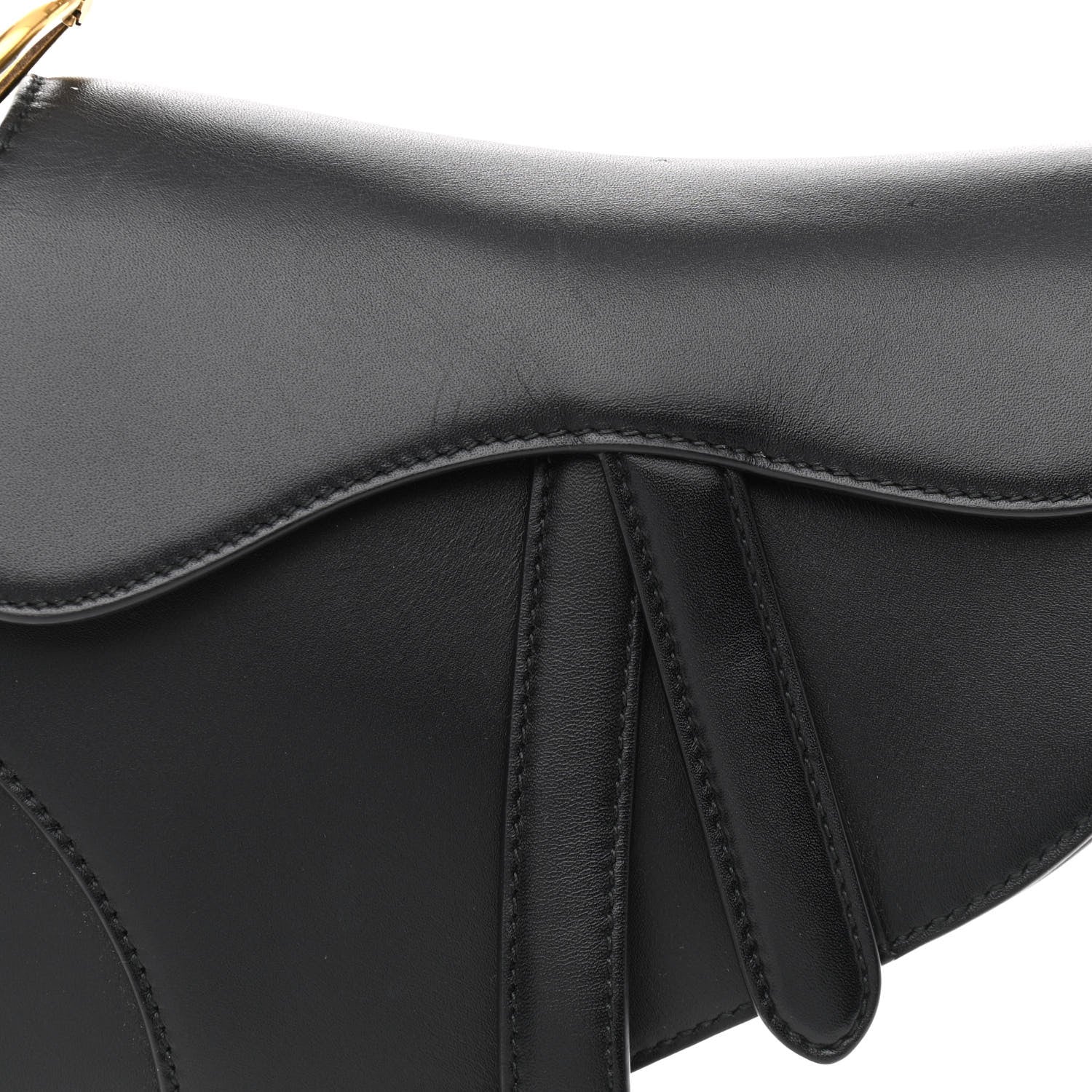 Christian Dior Calfskin Mini Saddle Bag Black 8 of 12