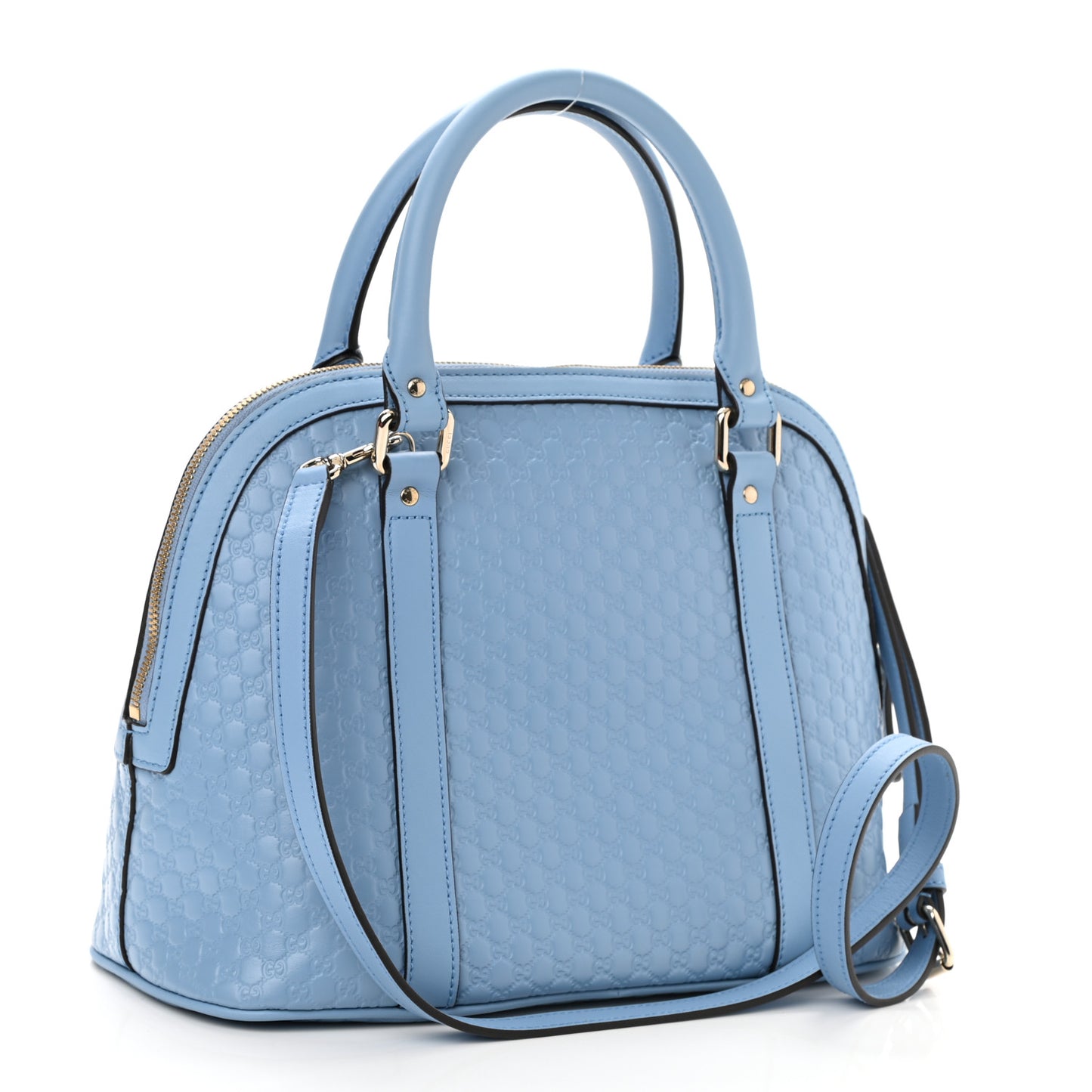 Microguccissima Medium Dome Bag Mineral Blue