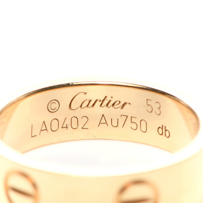 Cartier 18K Yellow Gold 5.5mm LOVE Ring 53 6.25 4 of 6