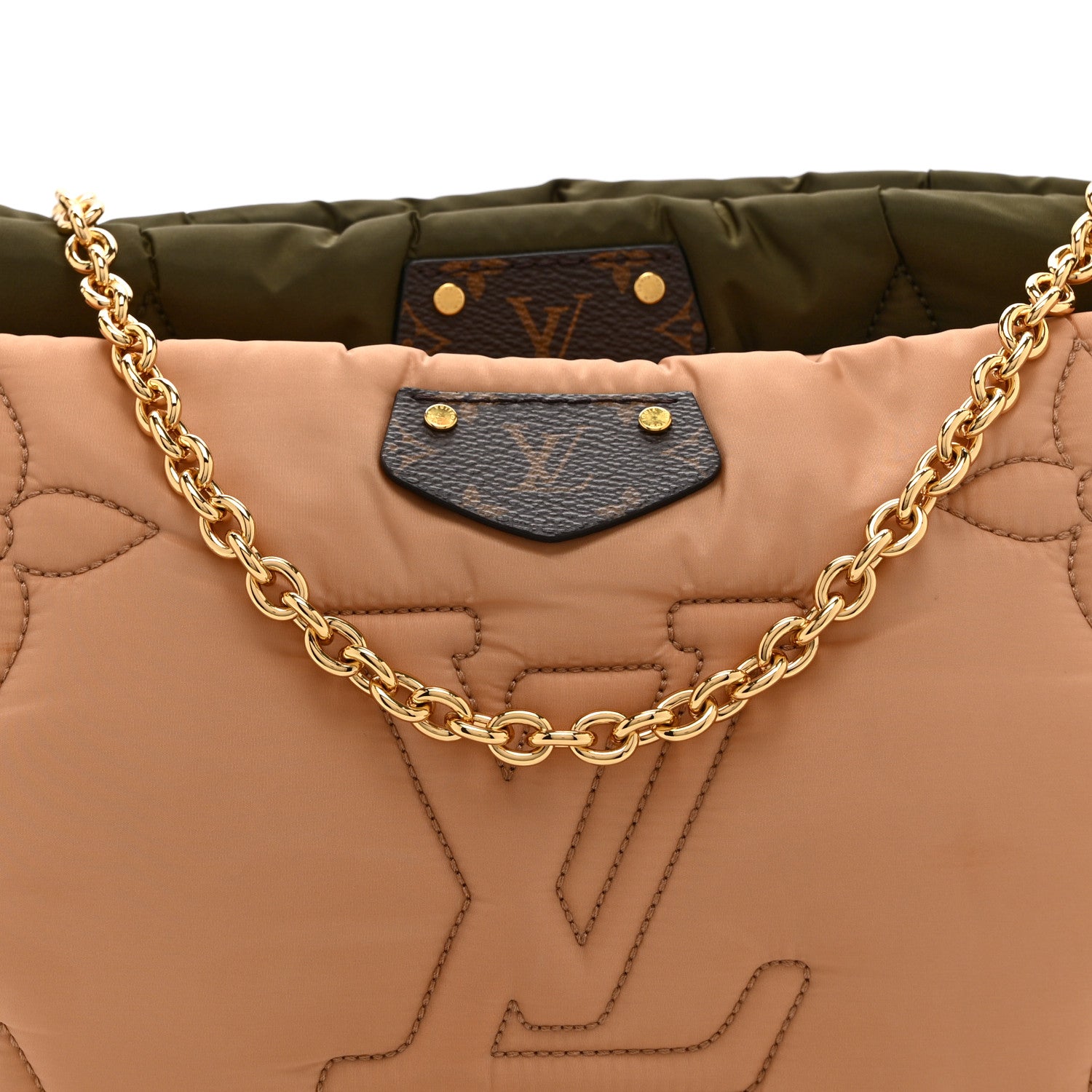 Louis Vuitton Econyl Monogram Pillow Maxi Multi Pochette Accessories Kaki Beige 9 of 11