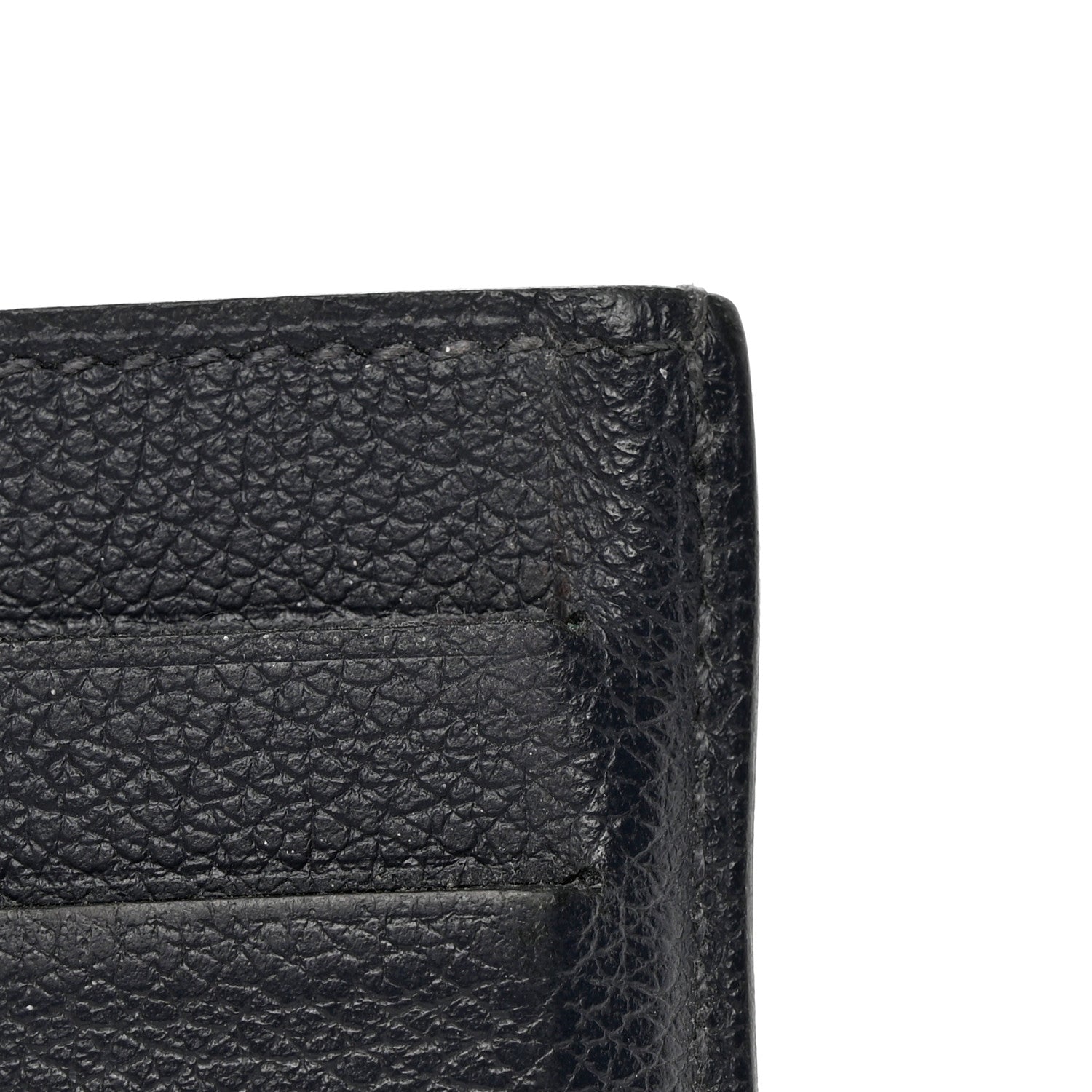 Hermes Evercolor Citizen Twill Card Case Bleu Nuit Vert Moyen Bleu Saphir 11 of 13