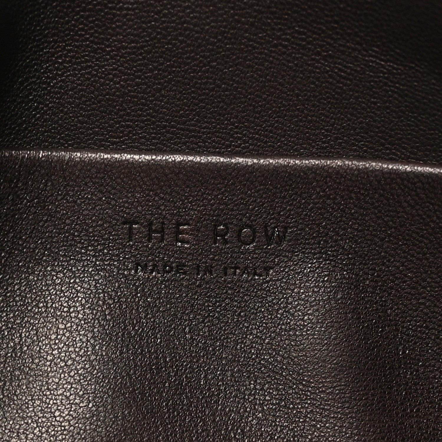The Row Grained Calfskin Rene Crossbody Dark Brown 6 of 9