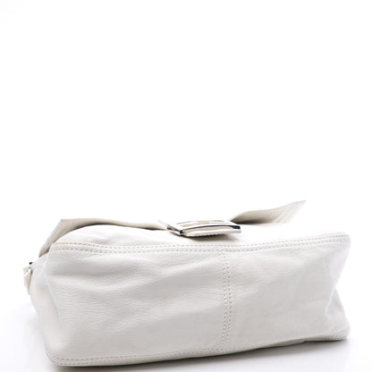 Fendi Nappa Elefante Big Forever Mama Baguette White 3 of 10