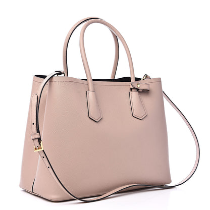 Prada Saffiano Cuir Medium Double Bag Cammeo 3 of 11