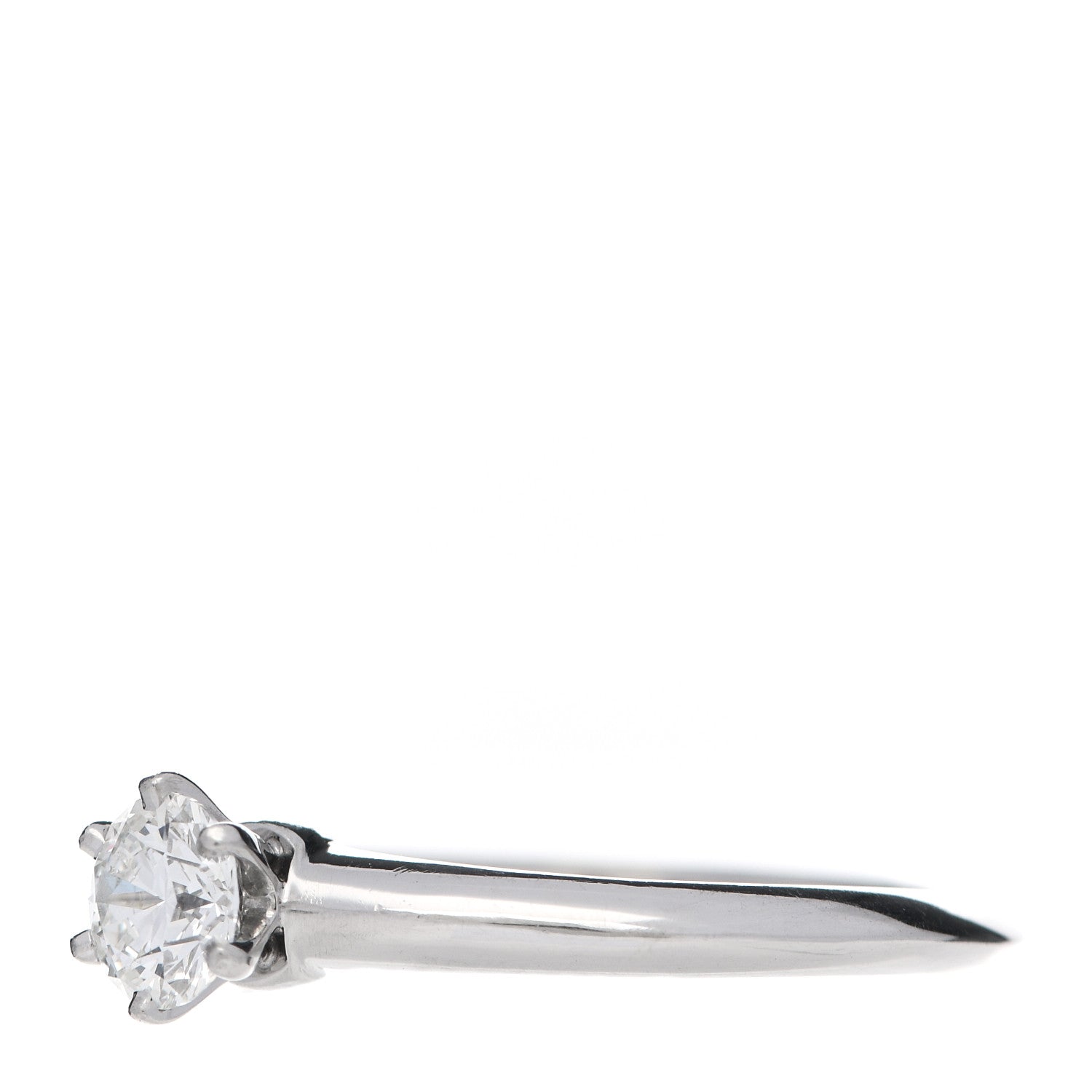Tiffany Platinum Diamond .55ct Solitaire Engagement Ring 57 8 3 of 6