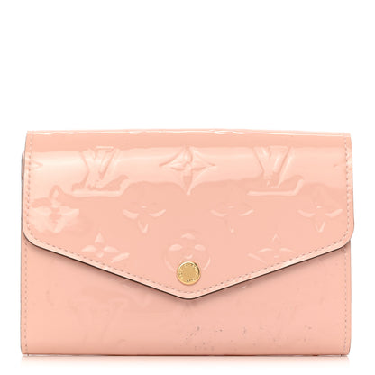 Louis Vuitton Vernis Sarah Compact Wallet Rose Ballerine 1 of 11