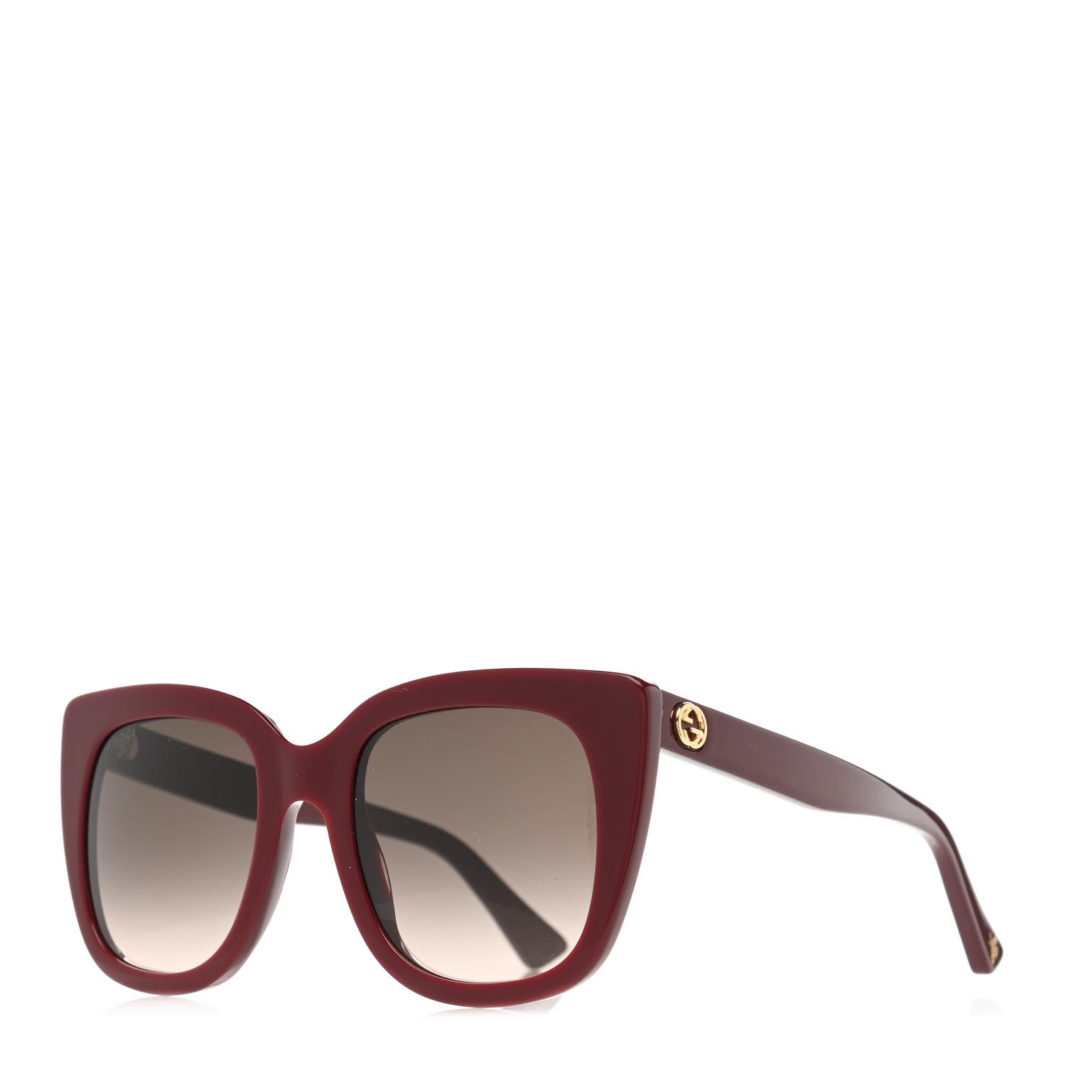 Gucci Cat Eye GG0163S Sunglasses Burgundy 1 of 6