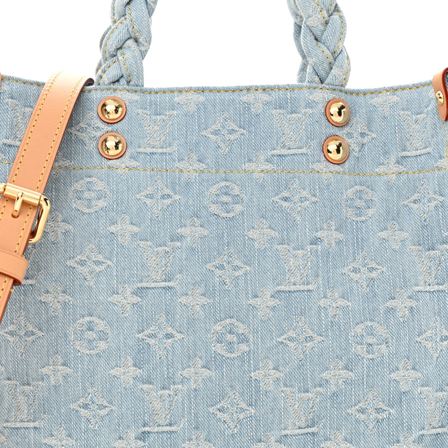 Louis Vuitton Monogram Washed Denim Let Go PM Sky Blue 7 of 10