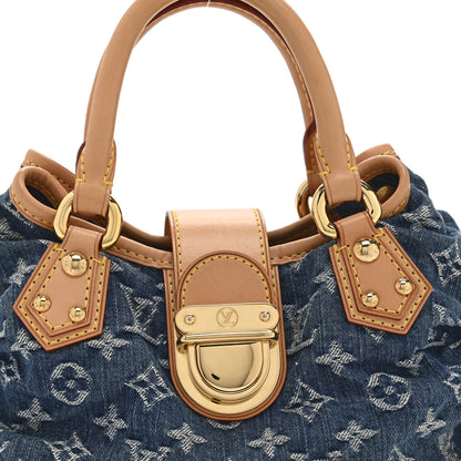 Louis Vuitton Monogram Denim Pleaty  Blue 8 of 10