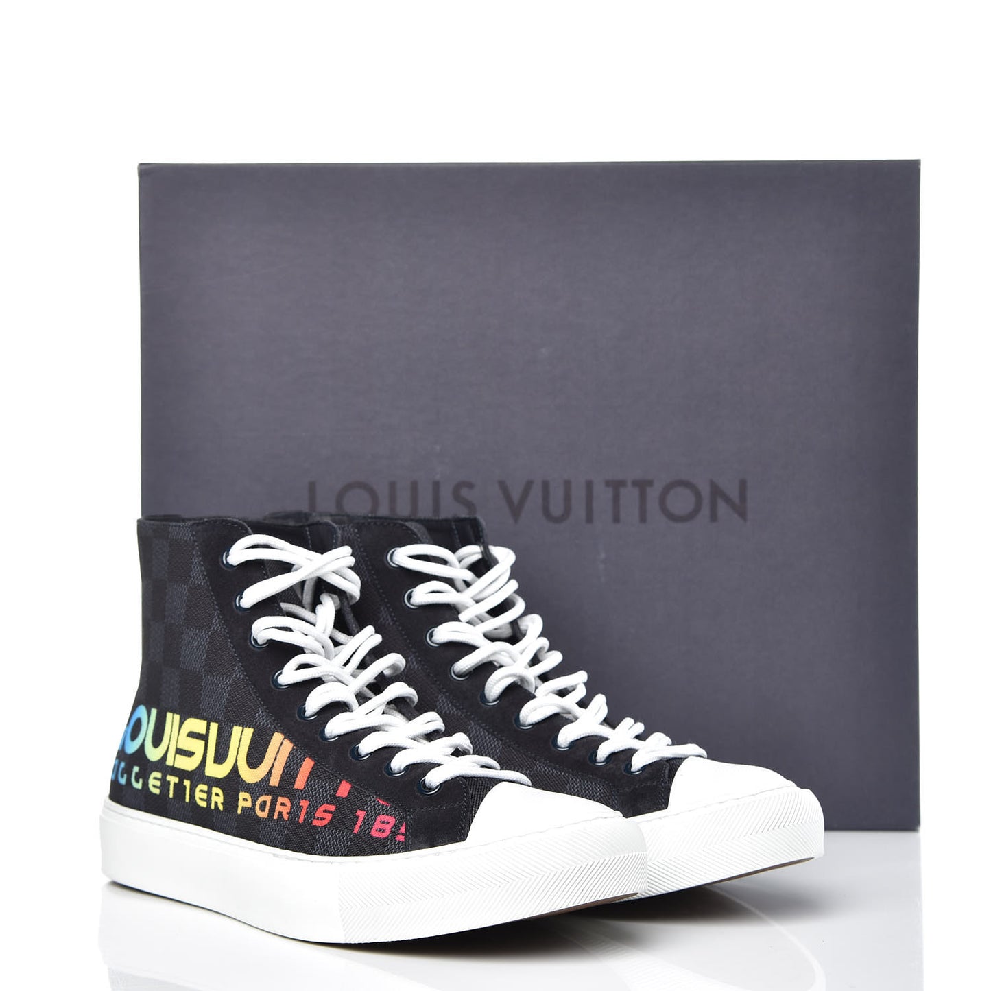 Damier Cobalt Tattoo Sneaker Boots 6