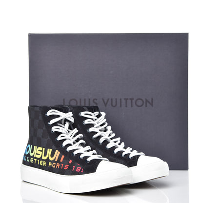 Louis Vuitton Damier Cobalt Tattoo Sneaker Boots 6 10 of 10
