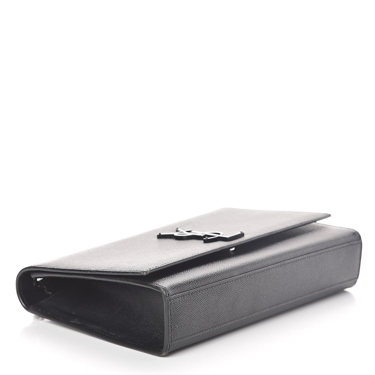 Saint Laurent Grain De Poudre Medium Classic Monogram Kate Satchel Black 4 of 10