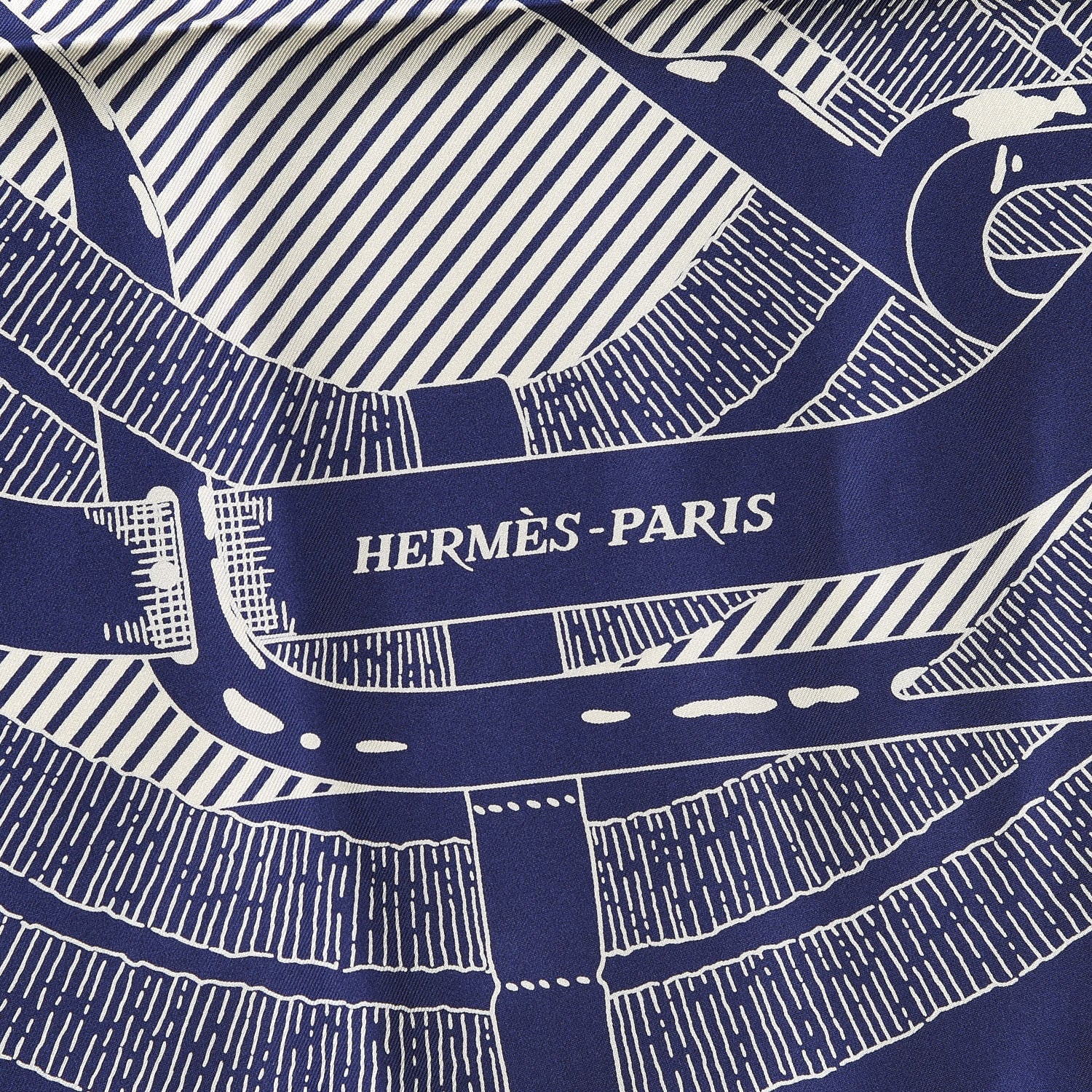 Hermes Silk Mors A Jouets Chemise Scarf 90 4 of 6