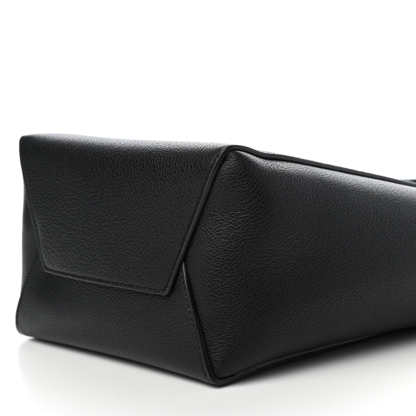 Soft Grained Calfskin Small Sangle Bucket Bag Black