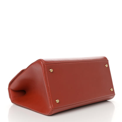 Bottega Veneta Calfskin Medium Desiree Shoulder Bag Red 4 of 17