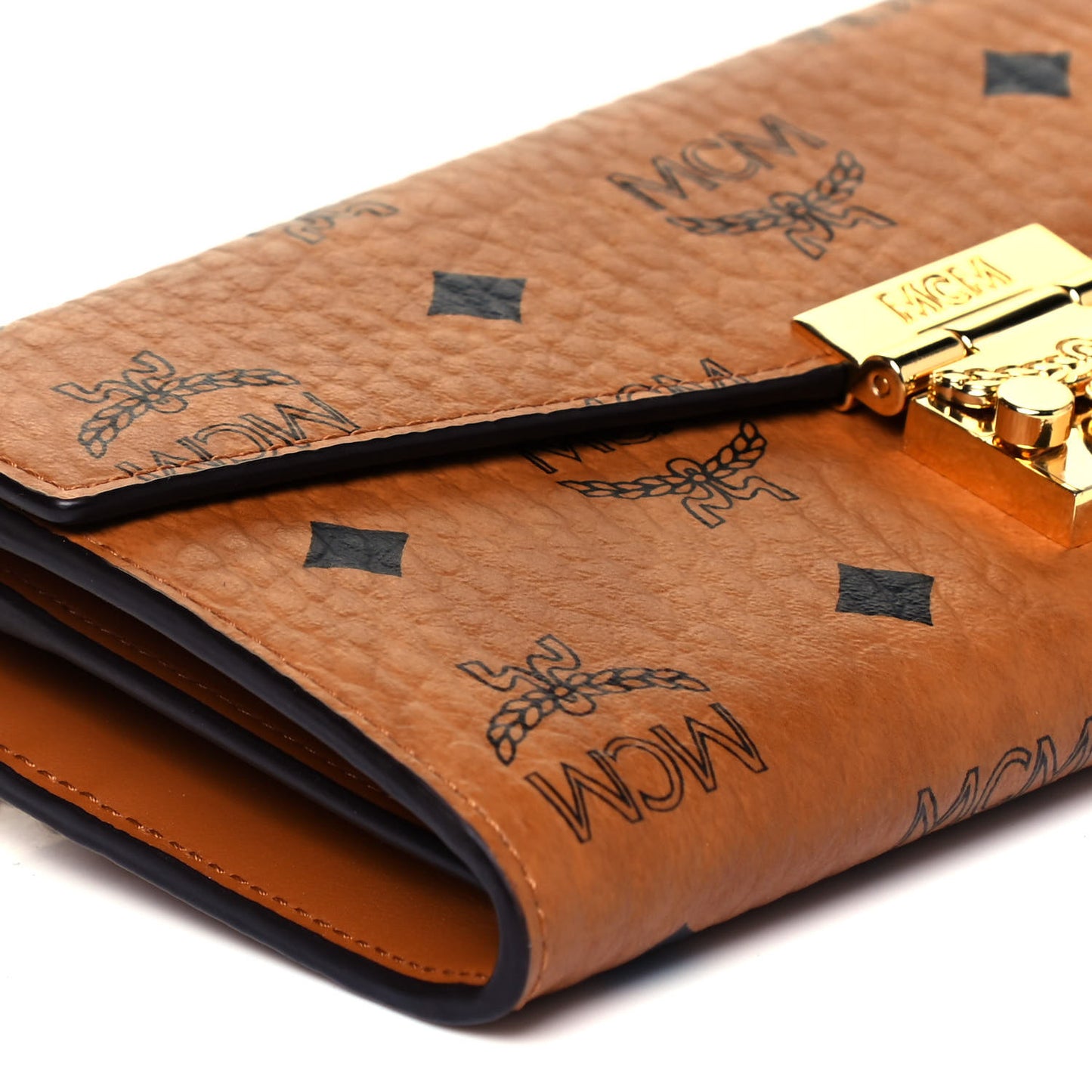 Visetos Large Patricia Chain Wallet Cognac