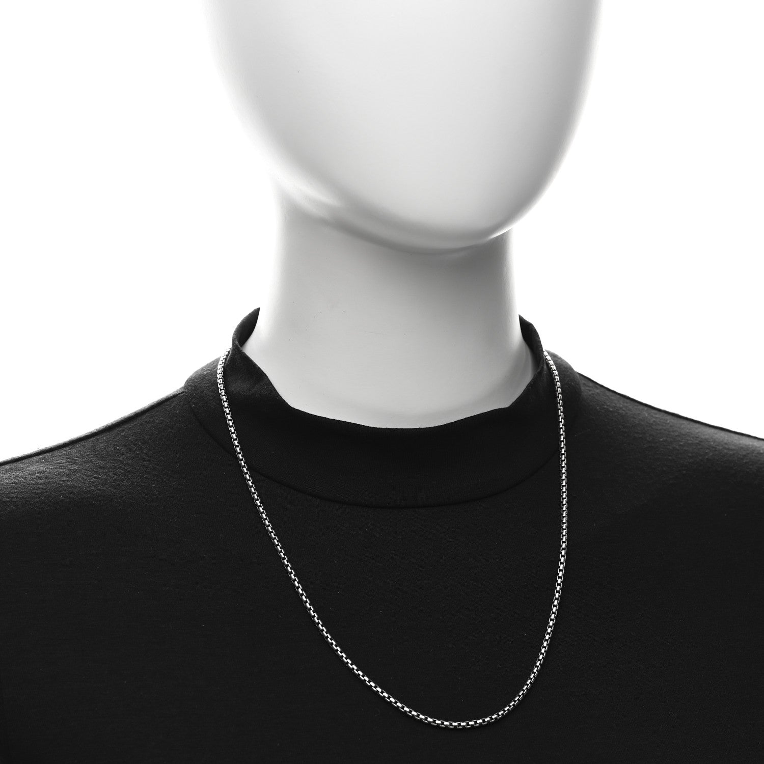 David Yurman Sterling Silver 2.5mm Box Chain Necklace 21" 2 of 5