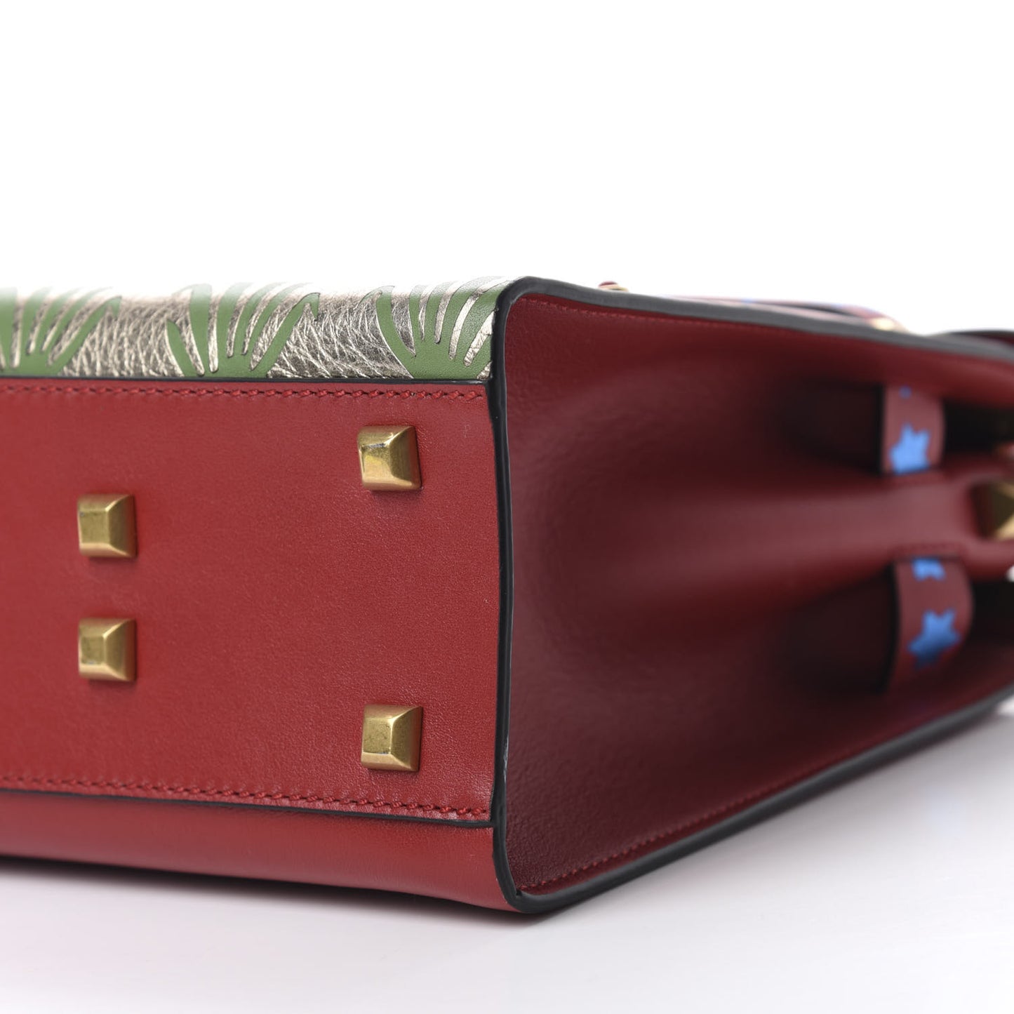Calfskin Enchanted Wonderland My Rockstud Frame Bag Rosso Valentino