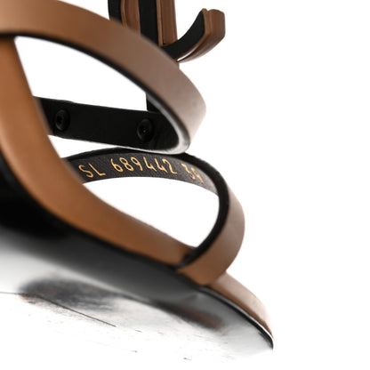 Saint Laurent Calfskin Cassandra 110 Sandals 39 Brown 6 of 9
