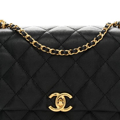 Chanel Caviar Quilted Coco First Flap Black 8 of 10