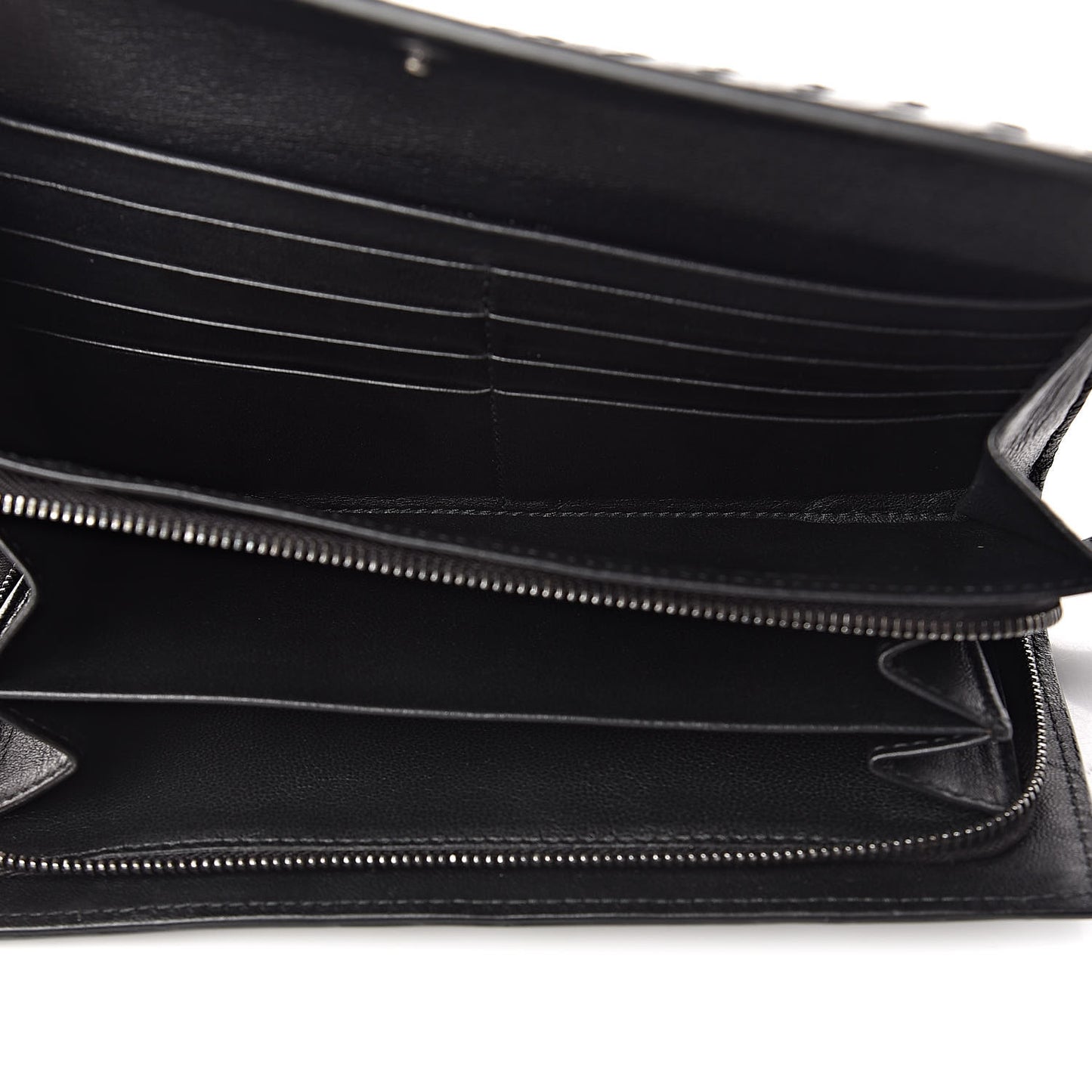 Nappa Intrecciato Continental Wallet Black