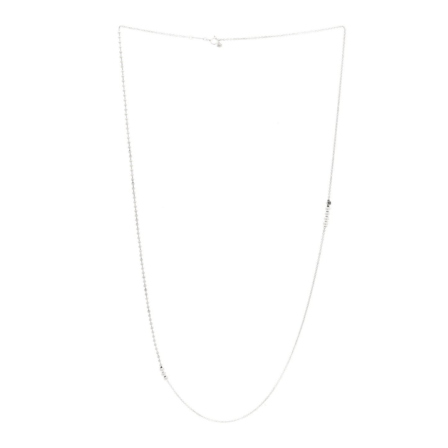 Sterling Silver Mixed Bead Necklace