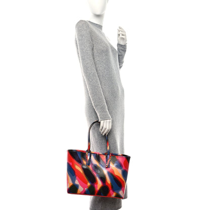 Christian Louboutin Patent Calfskin Paris Illusion Cabata Tote Multicolor 2 of 10