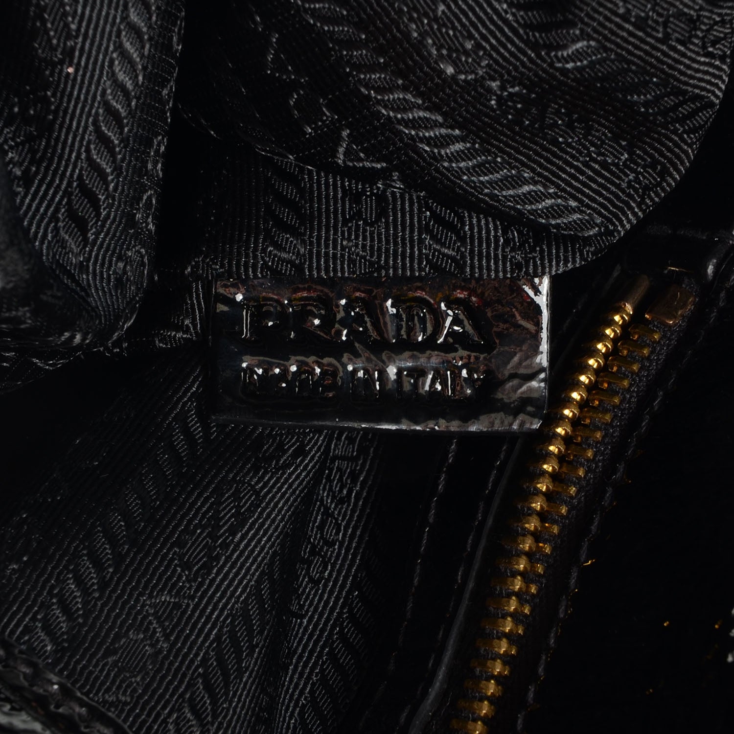 Prada Tessuto Chain Shoulder Bag Black 10 of 10