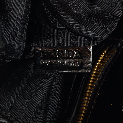 Prada Tessuto Chain Shoulder Bag Black 10 of 10