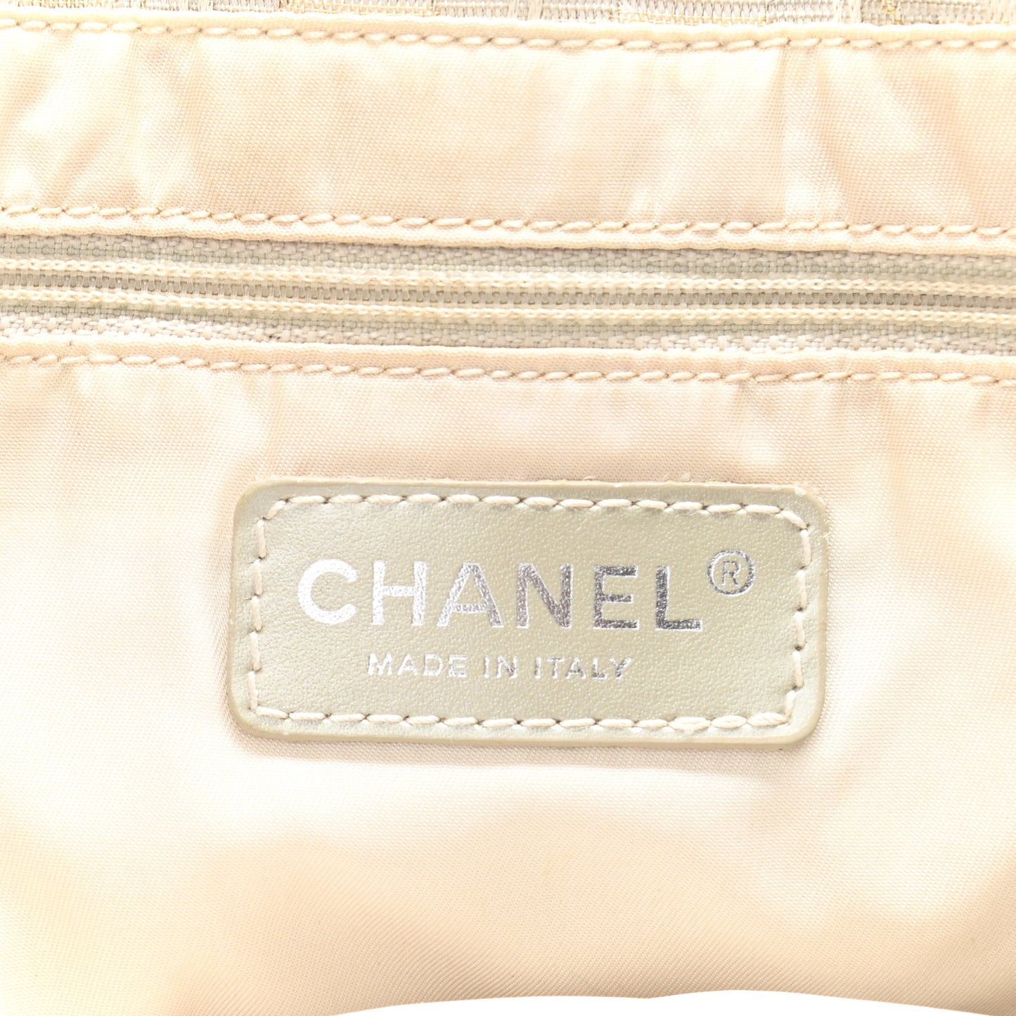 Nylon Medium Travel Tote Beige