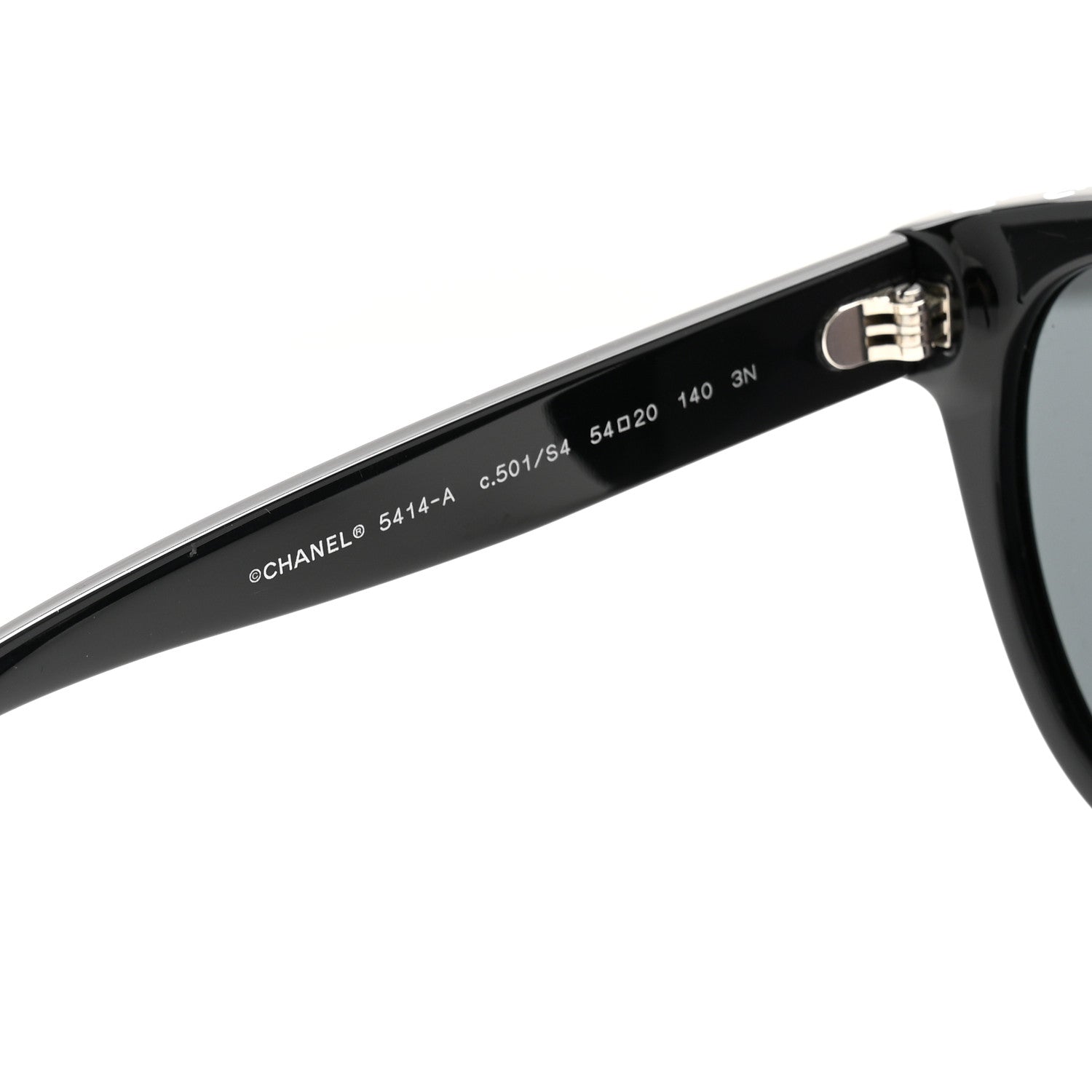 Chanel Acetate CC Butterfly Sunglasses 5414-A Black 5 of 8