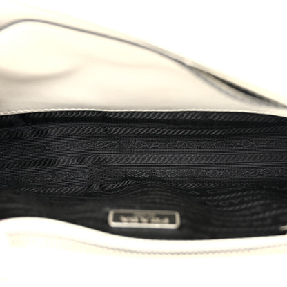 Prada Vitello Calfskin Studded Shoulder Bag White 5 of 16